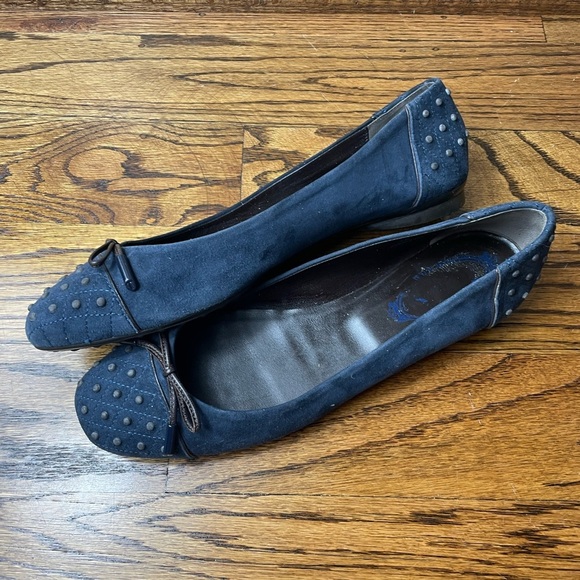 tod's Blue Studded Flats size 40 - Picture 2 of 7